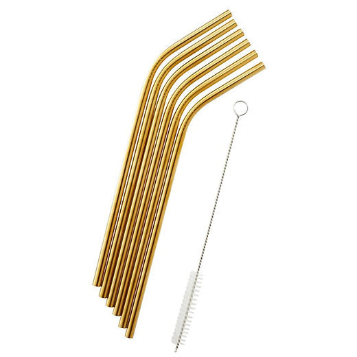 Stainless Steel Gold Straw